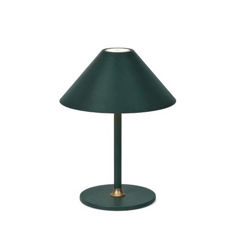 Hygge transportable bordlampe i Dyb Grøn 